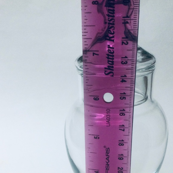 DECORATIVE - FANCY - APOTHECARY GLASS - JAR - CANISTER WITH LID - Picture 2 of 2